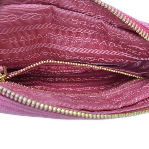 PRADA - Pink Canvas Pouch 132-072125 - Picture 5 of 6